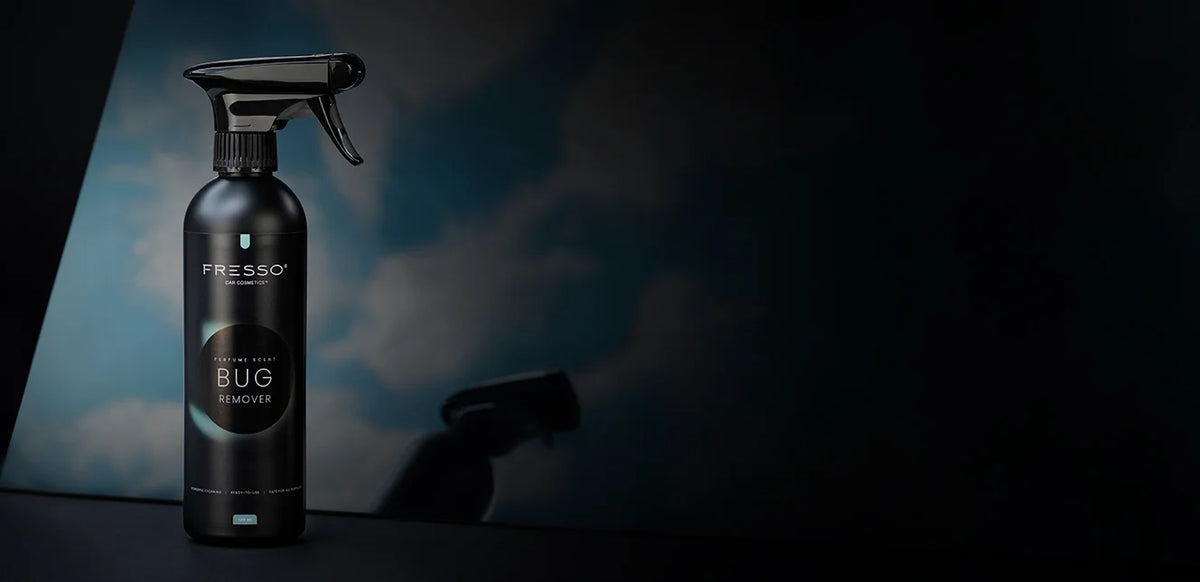 Fresso Bug Remover při odstraňování zbytků hmyzu z automobilu