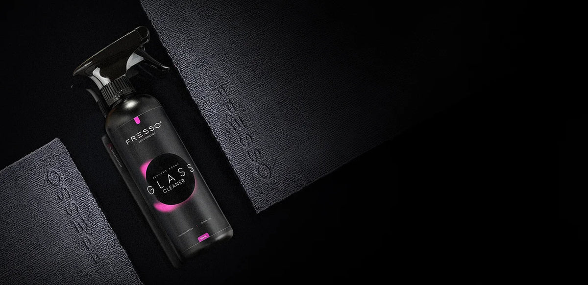 Fresso Glass Cleaner při čištění automobilového skla